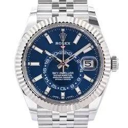 ROLEX SKY-DWELLER 326934/J BLUE CASE SIZE 42MM MEN'S USED WATCH #81111