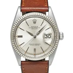 ROLEX DATEJUST 1601 SILVER CASE SIZE 36MM X 36MM MEN'S USED WATCH #832811