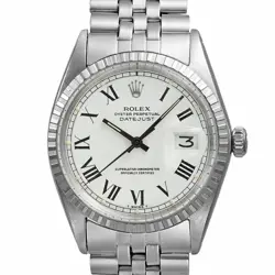 ROLEX DATEJUST 1603 WHITE CASE SIZE 36MM X 36MM MEN'S USED WATCH #811311