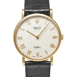 ROLEX CELLINI 5112/8 SILVER CASE SIZE 32MM X 32MM MEN'S USED WATCH #81211