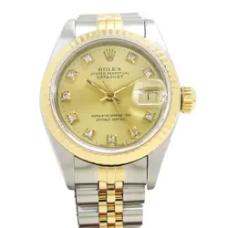 ROLEX DATEJUST 69173G CASE SIZE 26MM BAND SIZE 16CM LADIES USED WATCH #811411