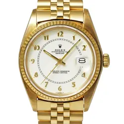 ROLEX DATEJUST 16018 IVORY CASE SIZE 36MM X 36MM MEN'S USED WATCH #81111
