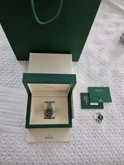 ROLEX DEEP-SEA 136660 SILVER OYSTER BRACELET WITH BLACK BEZEL 5 YEAR WARRANTY