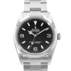 ROLEX EXPLORER 114270 36MM BLACK ARABIC STEEL OYSTER AUTOMATIC MENS WATCH 2004