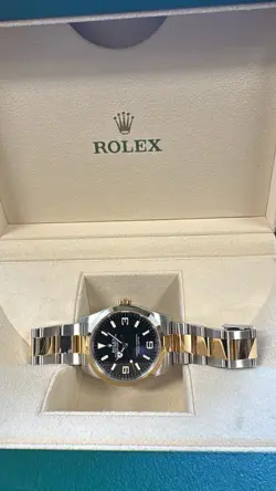 ROLEX EXPLORER TWO TONE - BOXES & PAPERS - REF 124273 - 36MM - GREAT CONDITION