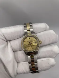 ROLEX DATEJUST 6917 STAINLESS STEEL & 14K YELLOW GOLD 26MM WATCH (1981)