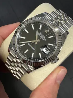 ROLEX DATEJUST 41 126334 – BLACK DIAL – STAINLESS STEEL – JUBILEE BRACELET – NEW