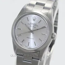 ROLEX AIR KING REF 14000M SILVER DIAL STAINLESS STEEL AUTOMATIC CIRCA 2004