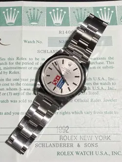 ROLEX OP AIR-KING DOMINO'S PRESENTATION REF.14000 W/ BOX & PAPERS (FULL SET)