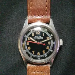 ROLEX EXCELLENT ACCURACY ORIGINAL BLACK DIAL MANUAL WINDING MAJESTIC DIAL