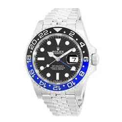 ROLEX STAINLESS STEEL 40MM GMT MASTER II BATGIRL 126710BLNR BOX WARRANTY