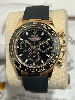 MINT 2021 ROLEX DAYTONA OYSTERFLEX 116518LN YELLOW GOLD WATCH BOX PAPERS