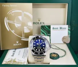 ROLEX 44MM SS DEEPSEA SEA DWELLER JAMES CAMERON BLUE DIAL 126660 SANT BLANC