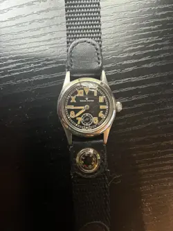 VINTAGE ROLEX OYSTER PERPETUAL BROWN STAINLESS STEEL BUBBLEBACK WATCH