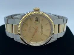 1968 ROLEX OYSTER PERPETUAL DATEJUST 36MM TWO TONE STAINLESS 14K
