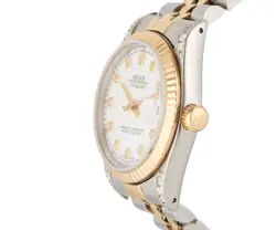 1989 Rolex Datejust 68273, 31mm, Aftermarket Diamond Dial, Two Tone Ladies Watch