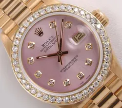 26MM-DIAMOND BEZEL-PINK DIAMOND