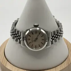 1958 LADIES ROLEX OYSTER PERPETUAL SILVER STAINLESS STEEL WATCH REF #6723