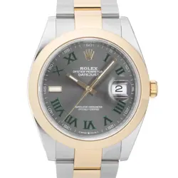 ROLEX DATEJUST 41 126303 SLATE ROMAN OYSTER TWO-TONE WARRANTY 2020