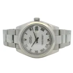 ROLEX 178240 MIDSIZE DATEJUST WHITE DIAL STEEL WATCH 2006
