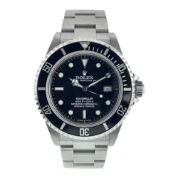 ROLEX SEA-DWELLER STAINLESS STEEL BLACK DIAL 40MM AUTOMATIC MENS WATCH 16600T
