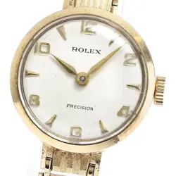 Rolex Precision K9YG Caliber 1300 Manual Winding Women's Wrist Watch Ladies Logo