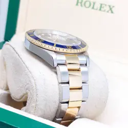 Rolex 40mm 18K Half Yellow Gold Blue Dial Submariner Date REF: 16613 (Z Series)