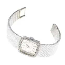 ROLEX 2611 Precision Cal.1401 Manual Winding Ladies Women's Wrist Watch Silver