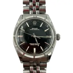 ROLEX OYSTER PERPETUAL 1960S REF:1007 ON JUBILEE BAND BLACK DIAL 34MM