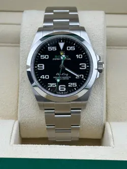 2024 ROLEX AIR-KING 40MM OYSTERSTEEL COMPLETE SET 126900