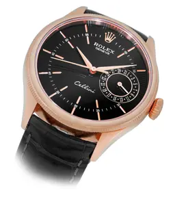 ROLEX 18K Rose Gold 39mm Cellini Date 50515 Box Lifetime Warranty MINTY