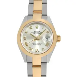 ROLEX DATEJUST 279163 SILVER ROMAN 3 ROW OYSTER BRACELET RANDOM NUMBER SECON...