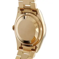 ROLEX Day date 8P diamond / 2P baguette diamond 18238A Champagne Gold S Numb...