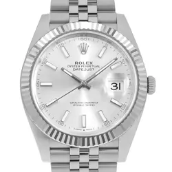 ROLEX DATEJUST 41 126334 SILVER 5 ROW JUBILEE BRACELET RANDOM NUMBER SECOND ...