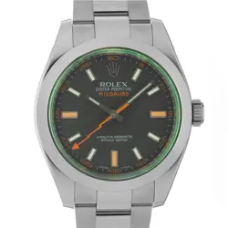 ROLEX MILGAUSS 116400GV BLACK WARRANTY 2010 SN/#V BOX/PAPER