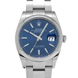 ROLEX DATEJUST 36 126200 BRIGHT BLUE FLUTED MOTIF WATCH 678430