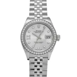 279384RBR SILVER/DIAMOND WATCH