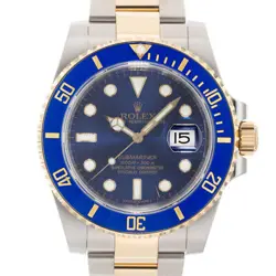 ROLEX SUBMARINER DATE 116613LB TWO-TONE WARRANTY 2013 BOX/PAPER