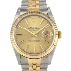 AUTHENTIC ROLEX DATEJUST 16233 SSXYG AUTOMATIC #W  #260-006-784-5095