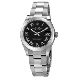 ROLEX DATEJUST 31 AUTOMATIC BLACK DIAL LADIES WATCH 278240BKRO