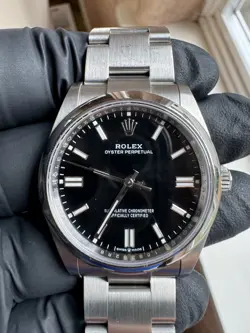 2025 BLACK DIAL ROLEX OYSTER PERPETUAL 36MM 126000 PURCHASED MAY 2025