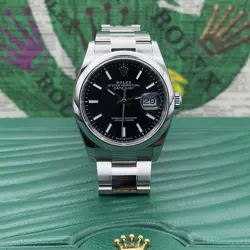 ROLEX DATEJUST 36 MM BLACK DIAL OYSTER STEEL- ROLEX 126200 YEAR 2022