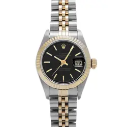 ROLEX DATEJUST 69173 BLACK WATCH 684741