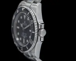 Rolex Submariner 114060 No Date Ceramic Bezel SS WITH BOX AND PAPERS