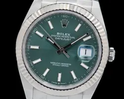 Rolex Datejust 41 Mint Stick Dial SS / SS WITH BOX AND PAPERS