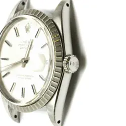ROLEX DATEJUST 1603 STAINLESS STEEL AUTOMATIC MEN WRISTWATCH 36MM SILVER DIAL
