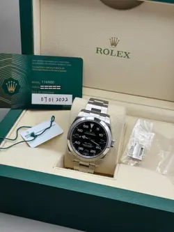 ROLEX AIRKING 116900 2022 WATCH+CARD+WHITE TAG ONLY
