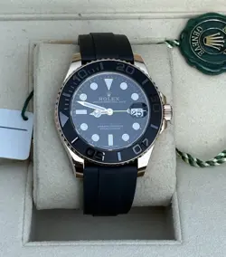ROLEX YACHT-MASTER 37MM ROSE GOLD OYSTERFLEX 268655 PRE-OWNED 2020