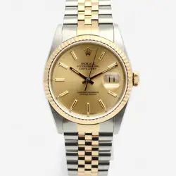ROLEX DATEJUST 36 COMBINATION MEN'S WATCH THUNDERSTORM DIAL 1989 142961446