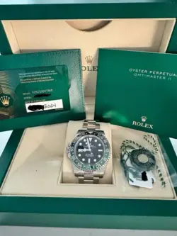 2024 BRAND NEW ROLEX GMT-MASTER LEFTY SPRITE OYSTER BOX PAPERS CARD 126720VTNR